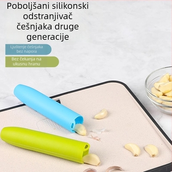 Silikonski alat za oljuštivanje češnjaka, kuhinjski valjak i pritiskanje češnjaka