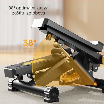 Mini fitness stepper za kućnu upotrebu – višenamjenski, tih, stacionarni pedalni stroj za vježbanje na mjestu za mršavljenje