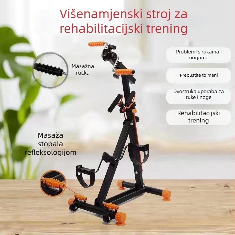 Kućni pedalni uređaj za vježbanje gornjih i donjih udova – kompaktni mini stepper, 231A rehabilitacijski uređaj