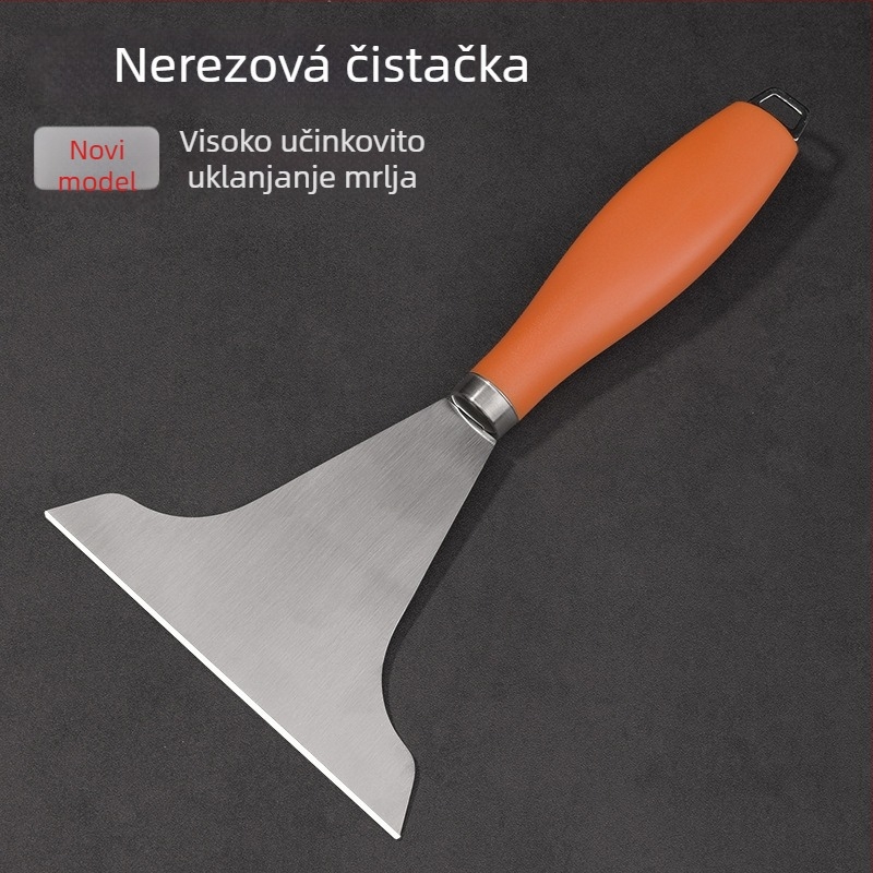 Špatula od nehrđajućeg čelika za uklanjanje masnoća i odmrzavanje hladnjaka — kuhinjski alat