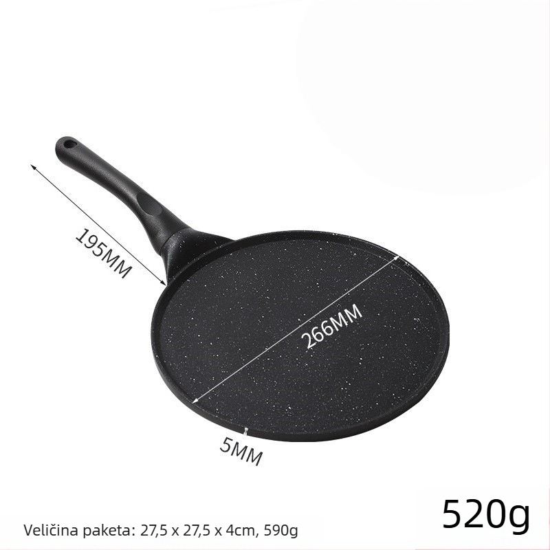 Non-stick dvostruka tava za jaja i prženje, s područjima za roštilj, palačinke, pizzu i steak