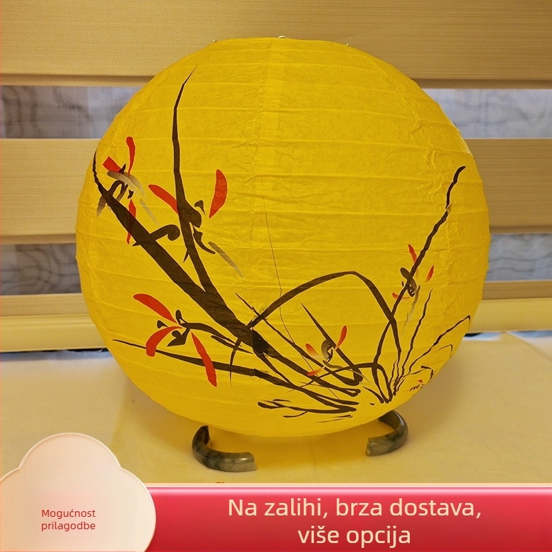 Papirnati lampion u kineskom stilu, rekvizit za fotografiju u starinskom duhu, dekorativni lampion za festivale i slikovita mjesta