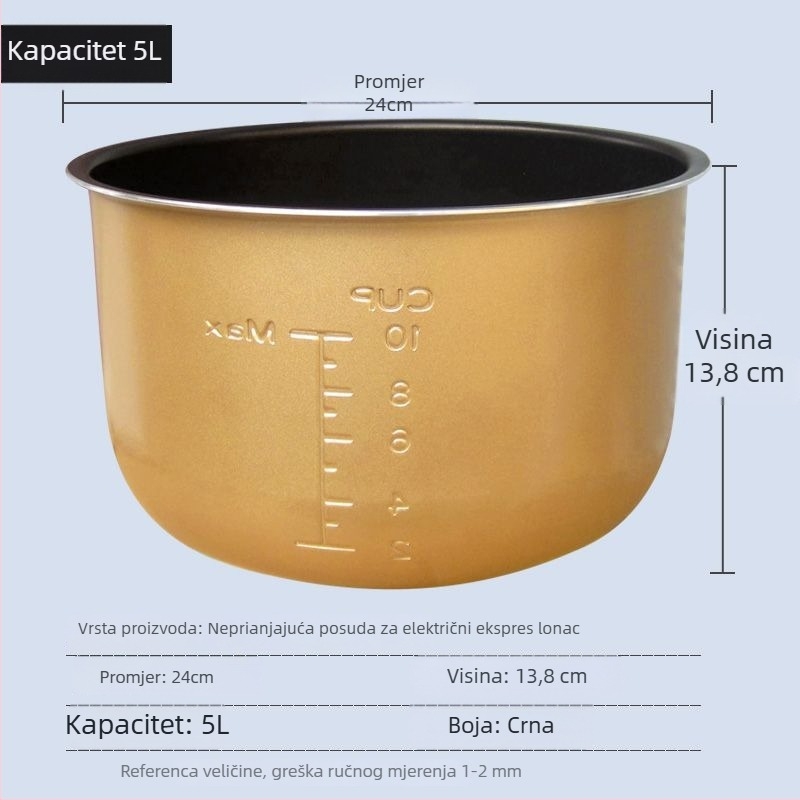 Univerzalni dodaci za unutarnji lonac električnog lonca s tlakom Midea, debeli, neprijanjajući