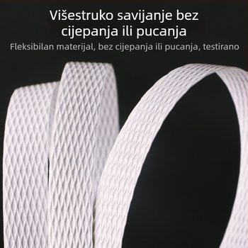 Bijela PP traka za pakiranje, ručna toplovljna plastična traka za pakiranje s kopčom, ručna pakirna mašina, industrijska klasa