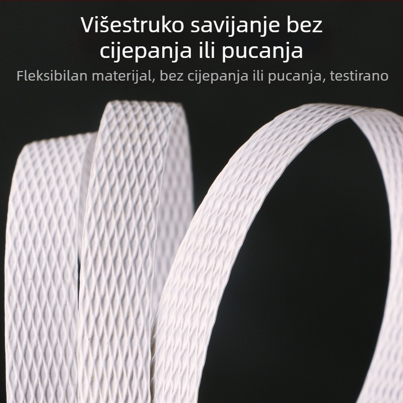 Bijela PP traka za pakiranje, ručna toplovljna plastična traka za pakiranje s kopčom, ručna pakirna mašina, industrijska klasa