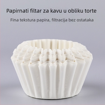 Filt papir za kavu s valovitim oblikom cvijeta, dizajn šalice i zdjele, za kapljično filtriranje
