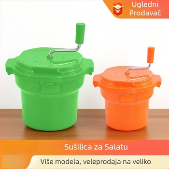 Posuda za sušenje povrća i voća s poklopcem, velikog kapaciteta, 12L ili 25L, ručno okretanje