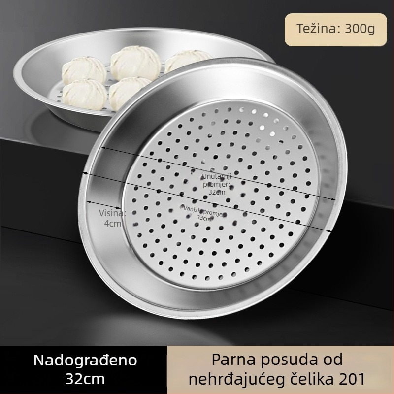 Parna mreža od 316 nehrđajućeg čelika za wok, debela mreža otporna na visoke temperature, univerzalni stalak za parenje za posudu od lijevanog željeza