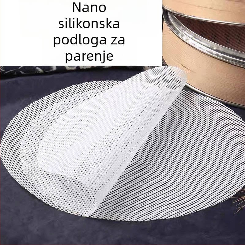 Nano silikonasti parni podmetač, okrugli, neprijanjiv, otporan na visoke temperature