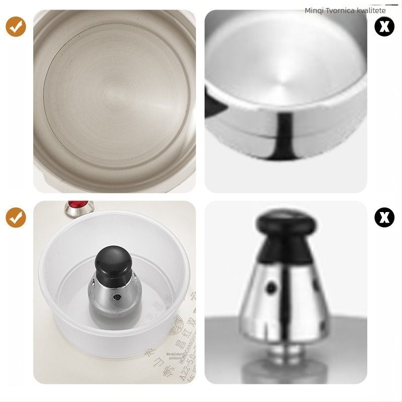 Plinski lonac pod pritiskom, dvostruka namjena, aluminijska legura, korejski stil, otporan na eksplozije