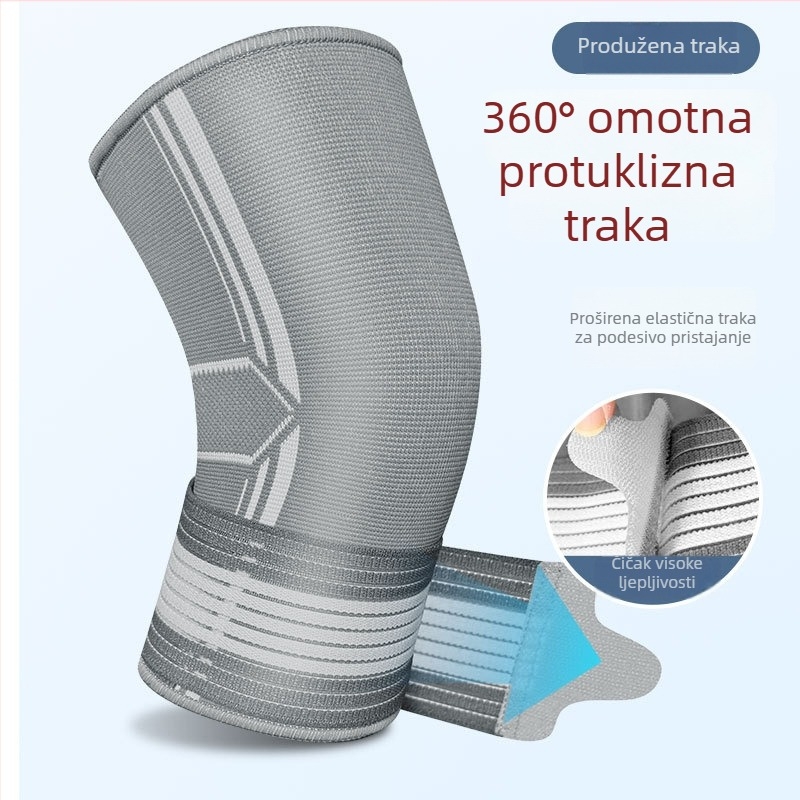 Set zaštitnih protektora: koljena, dlanovi, laktovi i gležnjevi – za košarku, biciklizam i čučnjeve; elastično pletivo