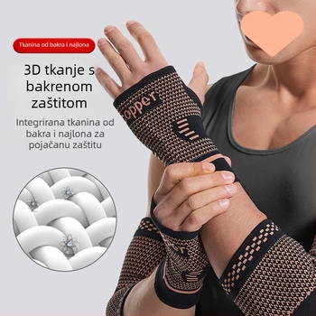 Bakrene vlaknaste sportske zaštitne opreme set za fitness, vožnju biciklom i trčanje — zaštita dlanova, koljena, lakta i gležnja, prozračan i lagan