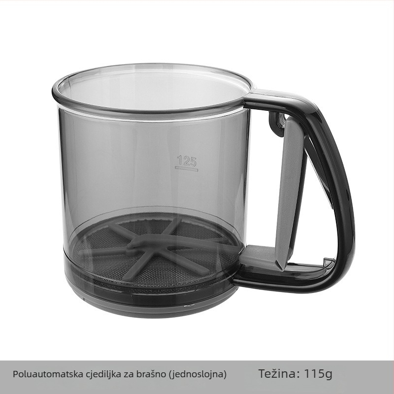 Dvoslojno poluautomatsko sito za brašno, ručno držano, za pečenje