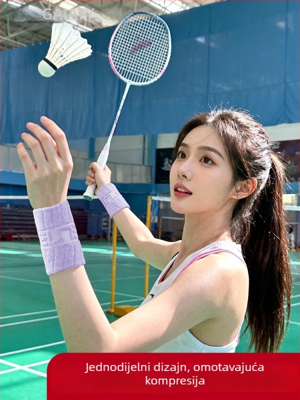 Pamučne sportske narukvice za zglob, upijaju znoj, za sve sezone, pogodne za badminton, odbojku i tenis