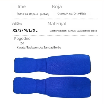 Deblji štitnici potkoljenice i stopala za karate, taekwondo, sanda i borilačke sportove – zaštita nogu za odrasle i djecu