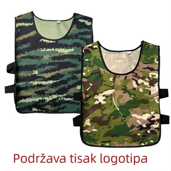 Kamuflirana bezrukavna veste za djecu za vanjsku obuku i timska natjecanja