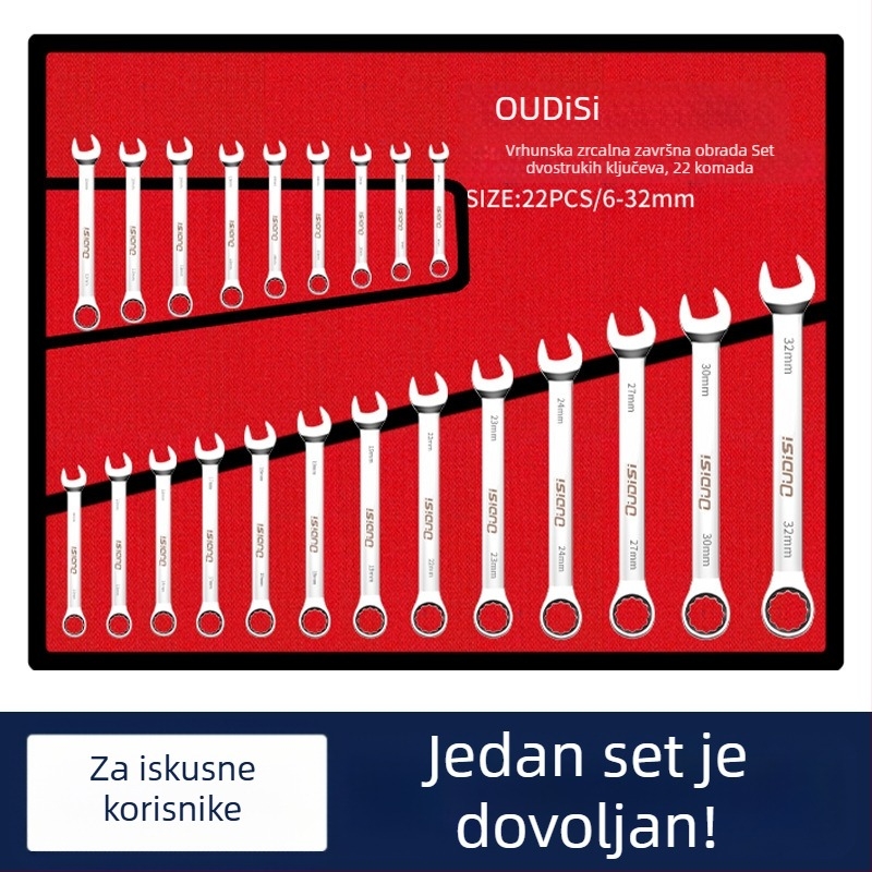 Set dvostruko namjenskih ključeva s otvorenim krajem i Torxom, dvostruki ključ za kućne i auto popravke