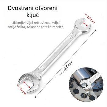 Set alata za električni bicikl: ključe s nastavcima i set odvijača za održavanje i popravak bicikla