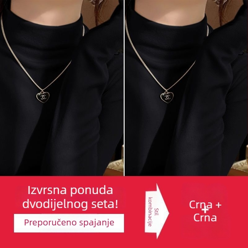 Ženski top s polu-visokom ovratnikom, mekana plišana unutrašnjost, jesen/zima, uski kroj, jednobojan