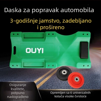 Automobilska creeper ploča za popravak, 36/40 inča, s univerzalnim kotačima