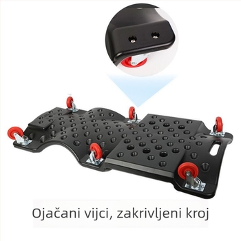 Automobilska creeper ploča za popravak, 36/40 inča, s univerzalnim kotačima