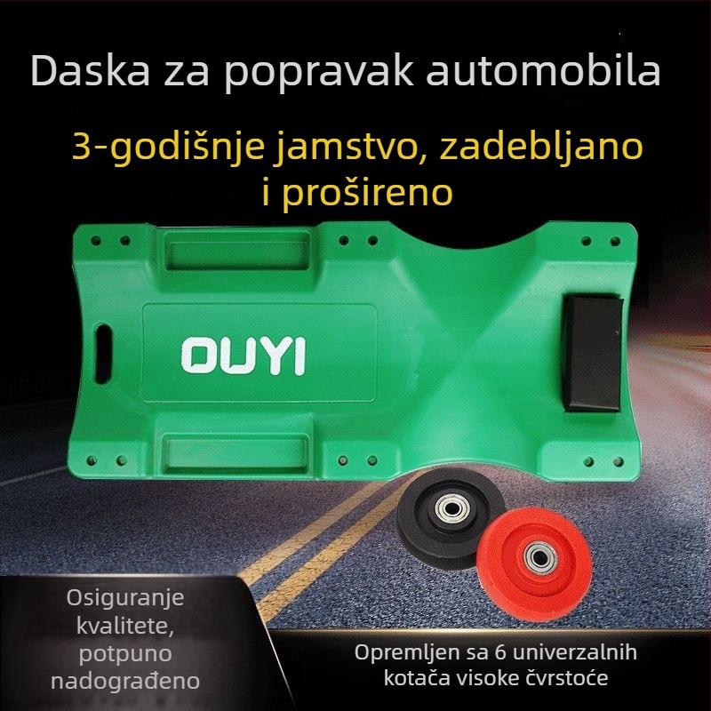 Automobilska creeper ploča za popravak, 36/40 inča, s univerzalnim kotačima