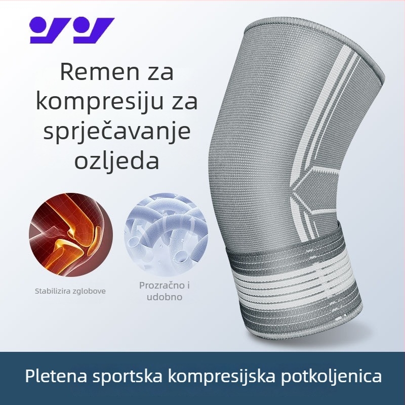 Set zaštitnih jastučića za koljena, dlanove, gležnjeve i laktove za košarku, biciklizam i čučnjeve – elastično pletene sportske zaštite