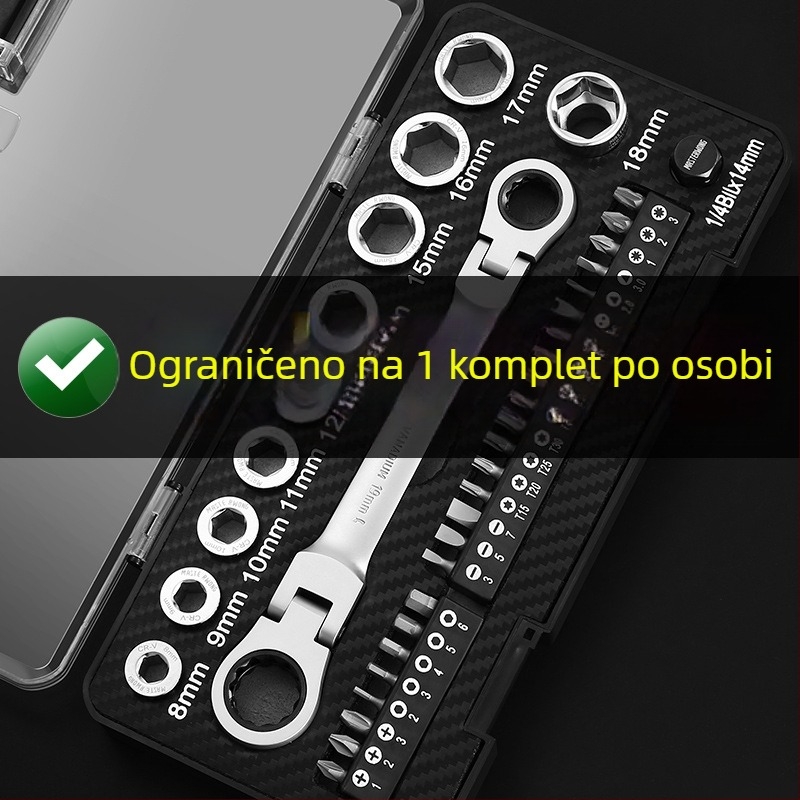 Set alata s tračnim ključem za demontažu svećica, brzi adapteri, višenamjenski auto popravak