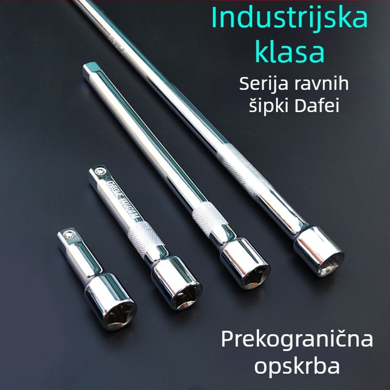 Dafei 1/2 inčni krom-vanadij čelični pravi štap sa spojem, metrički alat, ručni ključ