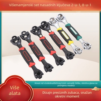 Teški višenamjenski set utičnih ključeva, 52 u 1 i 8 u 1, 8–21 mm, alati za popravak automobila