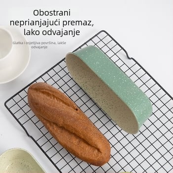 Duga forma za tost od ugljičnog čelika, za kruh i kolače