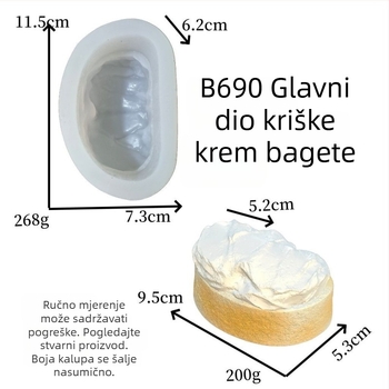 Silikonska kalup u obliku psa za kremasti puding od kruha, kreativni kalup za DIY aromatičnu svijeću i pečenje čokolade