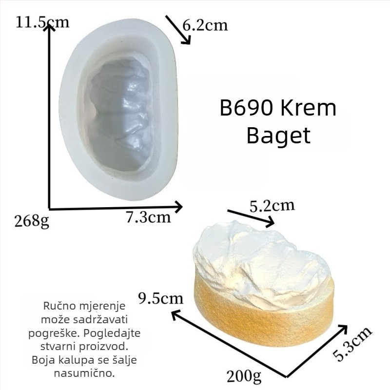 Silikonska kalup u obliku psa za kremasti puding od kruha, kreativni kalup za DIY aromatičnu svijeću i pečenje čokolade
