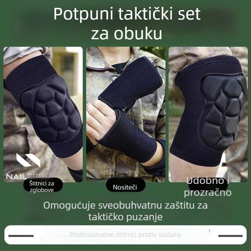 Taktički štitnici za koljena, laktove i zapešće – skup zaštitne opreme za vanjsku vojnu obuku