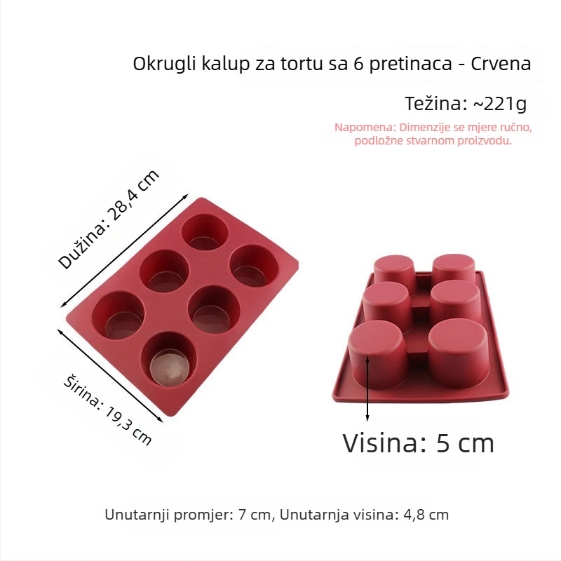 Prilagođena silikonska forma za pečenje kruha i tosta — otporna na visoke temperature, lako odvajanje, kvaliteta hrane.