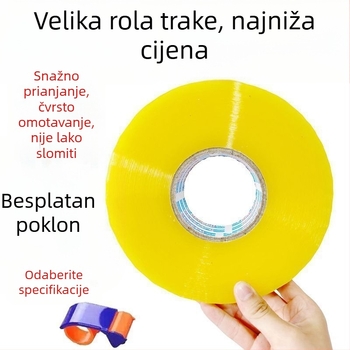 Ogromna prozirna žuta traka za pakiranje, snažna ljepjivost