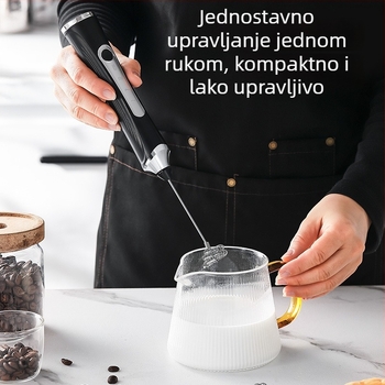 Still Feeling Električni pjenjač za mlijeko, tučnjak za jaja, pjenjač za kavu, ručni mali mikser za šlag