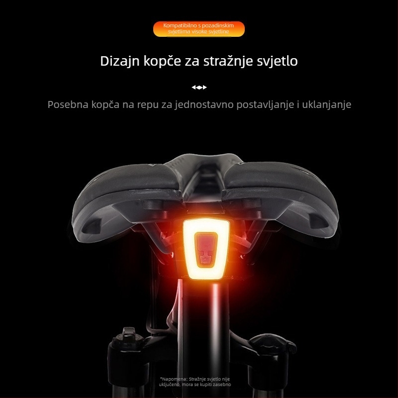 Brdsko biciklističko sjedalo s dutim unutarnjim dijelom, ultralako, kompatibilno s montažom stražnjeg svjetla