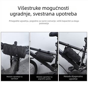 Vodootporna dvostruka torba za bicikl za prednju šinu i stražnji dio, za planinske bicikle, višenamjenska prijenosna pohrana
