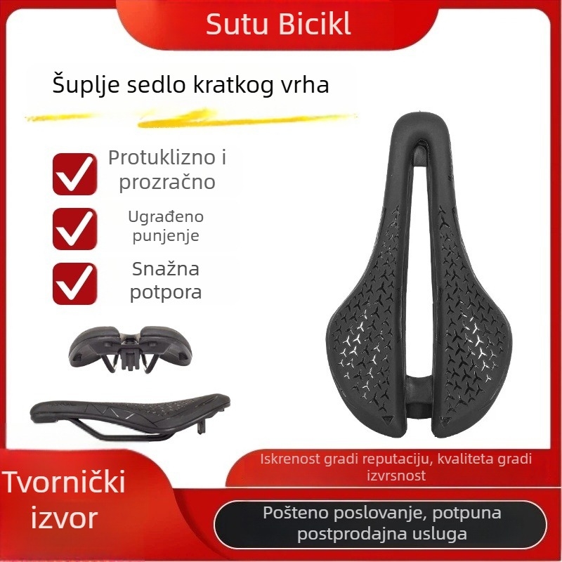 Vodootporna sjedalica za bicikl s kratkim nosom, za brdski i cestovni bicikl, ultra mekana debela jastučnica za udobnost vožnje
