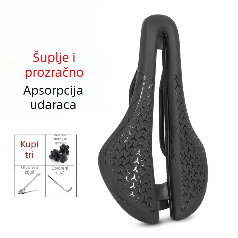 Vodootporna sjedalica za bicikl s kratkim nosom, za brdski i cestovni bicikl, ultra mekana debela jastučnica za udobnost vožnje