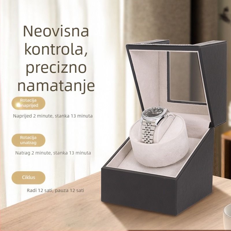 Mehanički navijač satova i kutija za pohranu – rotirajući držač za satove