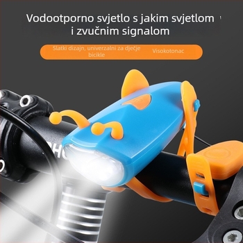 Prednje svjetlo za planinski bicikl sa zvonom i rogom za noćnu vožnju