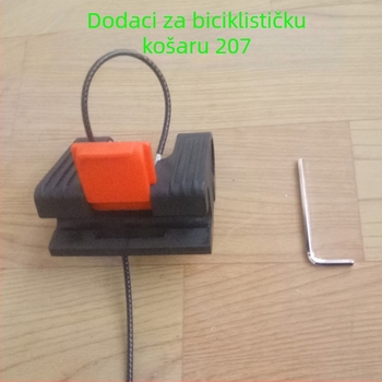 Prednja košara za planinski bicikl od aluminijske legure, za pohranu