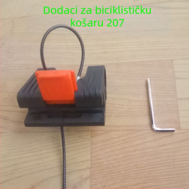 Prednja košara za planinski bicikl od aluminijske legure, za pohranu