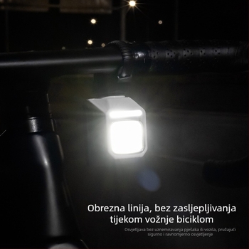 LED prednja svjetiljka za bicikl, donja montaža, za cestovne i planinske bicikle, podesiva daljinska i bliska snop svjetla, protiv zasljeplivanja