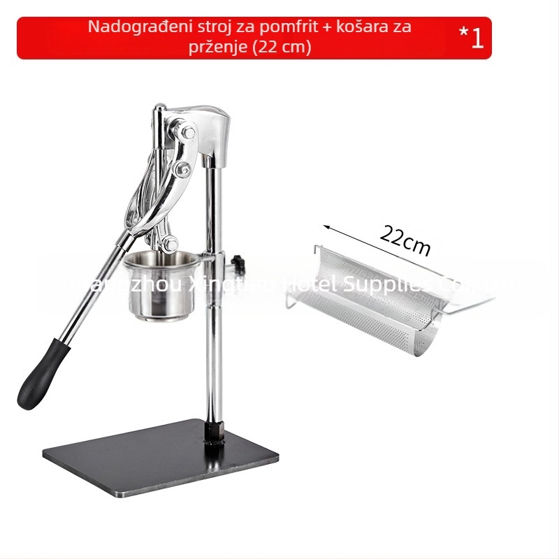 Ručni ekstruder za pomfrit, komercijalnog ranga, dugi model 012