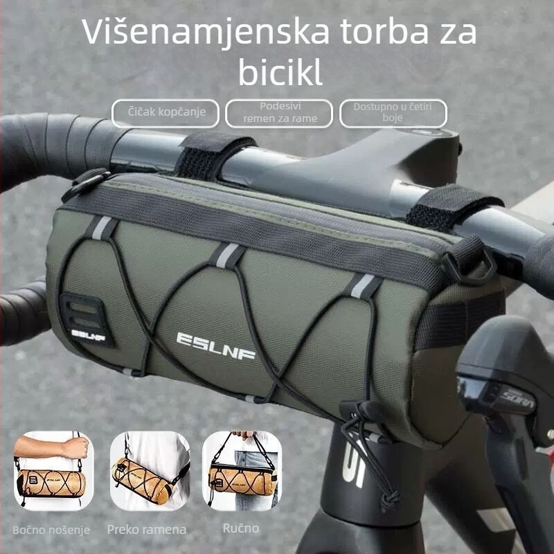 Torba za prednje okvir bicikla, vodootporna torbica za sjedalo, torbica za telefon za planinski bicikl na gornjoj cijevi i poprečnim cijevima