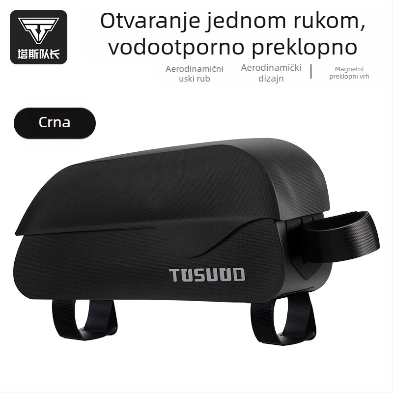Torba za gornju cijev bicikla za planinske i cestovne bicikle sa magnetskim poklopcem