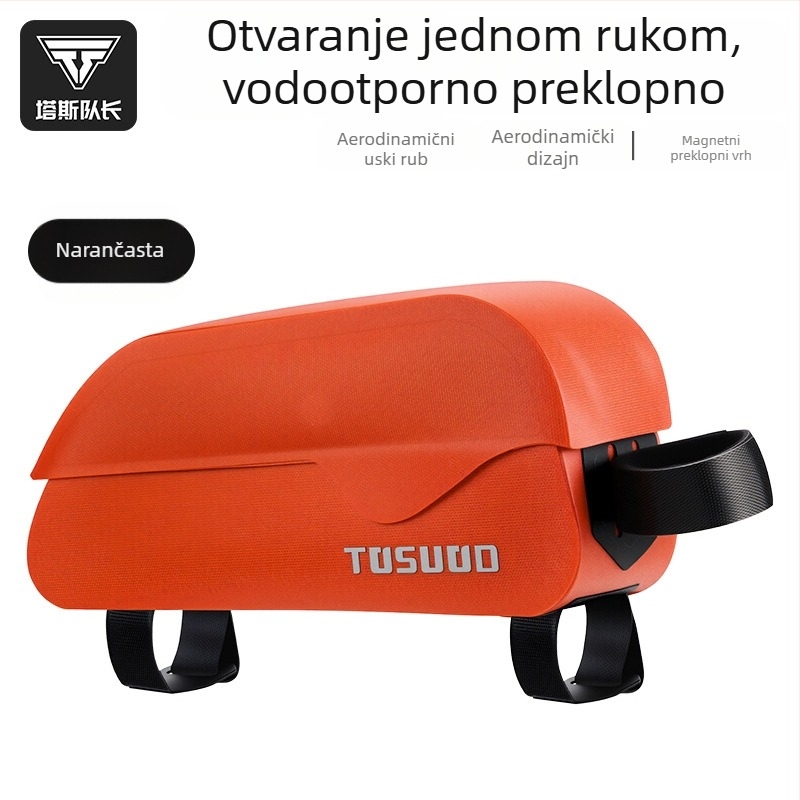 Torba za gornju cijev bicikla za planinske i cestovne bicikle sa magnetskim poklopcem